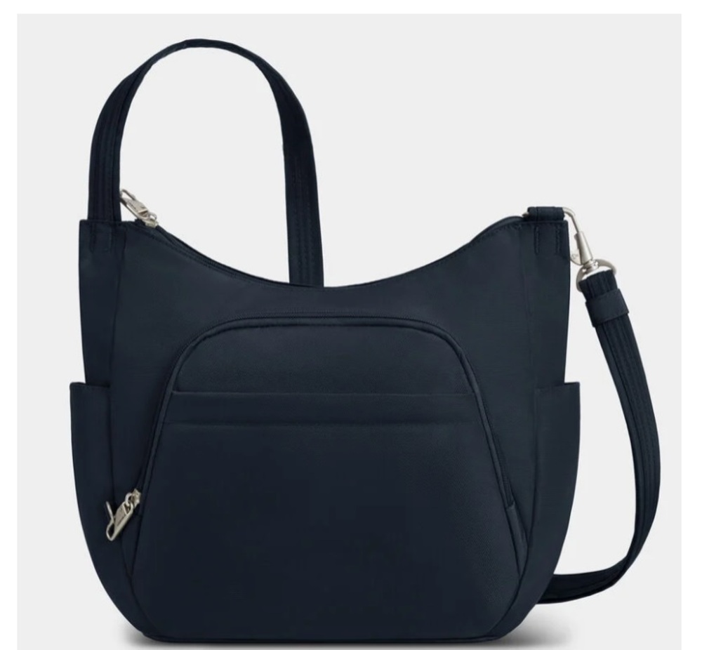 Travelon Anti-Theft Classic Crossbody Bucket Bag - Midnight NWT